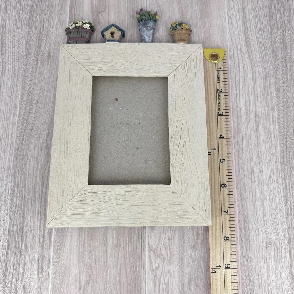 Miniature Garden Picture Frame‎ Flower Pots Birdhouse Decor Cottagecore Frame